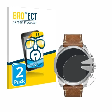 Parte frontale di una confezione del prodotto con il logo del marchio BROTECT. Accanto è raffigurato il dispositivo Diesel Meg