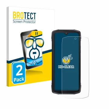 Parte frontale di una confezione del prodotto con il logo del marchio BROTECT. Accanto è raffigurato il dispositivo Cubot King