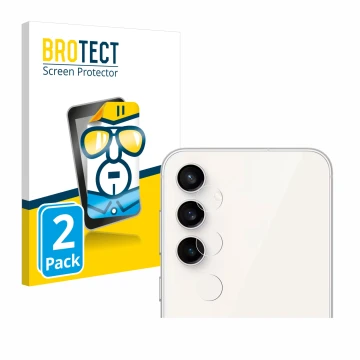 Parte frontale di una confezione del prodotto con il logo del marchio BROTECT. Accanto è raffigurato il dispositivo Samsung Ga