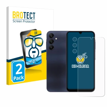 Parte frontale di una confezione del prodotto con il logo del marchio BROTECT. Accanto è raffigurato il dispositivo Samsung Ga