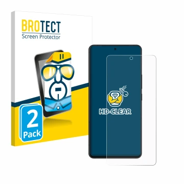 Parte frontale di una confezione del prodotto con il logo del marchio BROTECT. Accanto è raffigurato il dispositivo ASUS ROG P