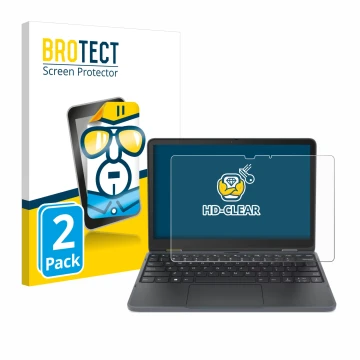 Parte frontale di una confezione del prodotto con il logo del marchio BROTECT. Accanto è raffigurato il dispositivo Lenovo 300