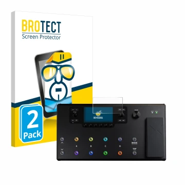 Parte frontale di una confezione del prodotto con il logo del marchio BROTECT. Accanto è raffigurato il dispositivo Line 6 Hel