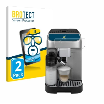 Parte frontale di una confezione del prodotto con il logo del marchio BROTECT. Accanto è raffigurato il dispositivo DeLonghi M