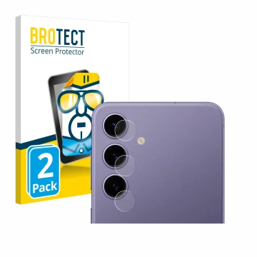 Parte frontale di una confezione del prodotto con il logo del marchio BROTECT. Accanto è raffigurato il dispositivo Samsung Ga