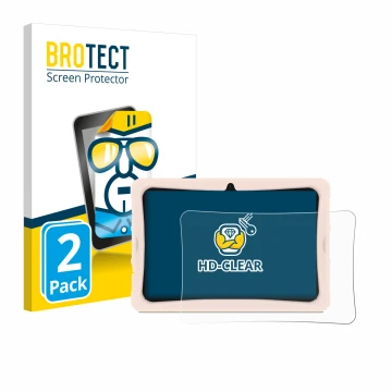 Parte frontale di una confezione del prodotto con il logo del marchio BROTECT. Accanto è raffigurato il dispositivo Doogee U10