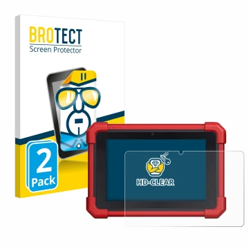 Parte frontale di una confezione del prodotto con il logo del marchio BROTECT. Accanto è raffigurato il dispositivo Launch MOT