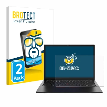 Parte frontale di una confezione del prodotto con il logo del marchio BROTECT. Accanto è raffigurato il dispositivo Lenovo Thi