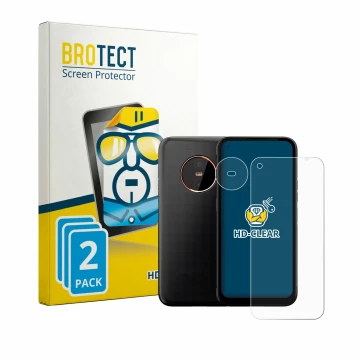 Parte frontale di una confezione del prodotto con il logo del marchio BROTECT. Accanto è raffigurato il dispositivo Gigaset GX
