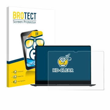 Parte frontale di una confezione del prodotto con il logo del marchio BROTECT. Accanto è raffigurato il dispositivo Samsung Ga