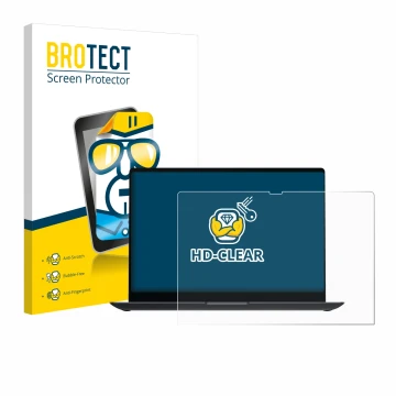 Parte frontale di una confezione del prodotto con il logo del marchio BROTECT. Accanto è raffigurato il dispositivo Samsung Ga