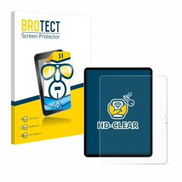 Parte frontale di una confezione del prodotto con il logo del marchio BROTECT. Accanto è raffigurato il dispositivo Apple iPad