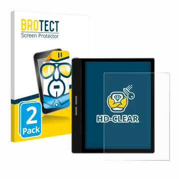 Parte frontale di una confezione del prodotto con il logo del marchio BROTECT. Accanto è raffigurato il dispositivo Bigme B751