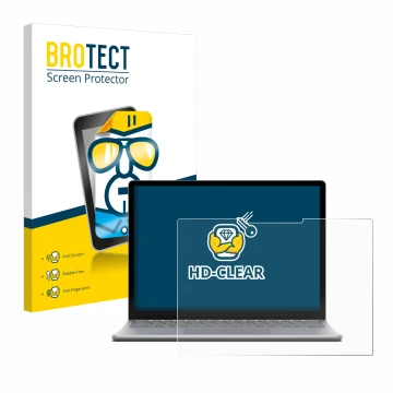 Parte frontale di una confezione del prodotto con il logo del marchio BROTECT. Accanto è raffigurato il dispositivo Microsoft 