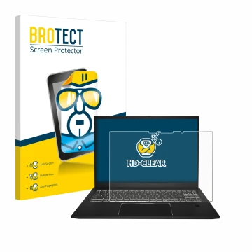 Parte frontale di una confezione del prodotto con il logo del marchio BROTECT. Accanto è raffigurato il dispositivo MSI Summit