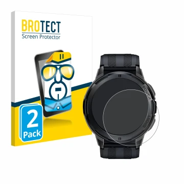 Parte frontale di una confezione del prodotto con il logo del marchio BROTECT. Accanto è raffigurato il dispositivo Oukitel BT