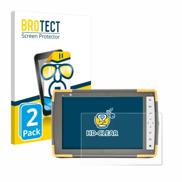 Parte frontale di una confezione del prodotto con il logo del marchio BROTECT. Accanto è raffigurato il dispositivo Topcon FC-