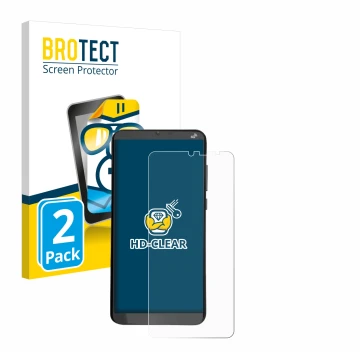 Parte frontale di una confezione del prodotto con il logo del marchio BROTECT. Accanto è raffigurato il dispositivo Brondi Ami