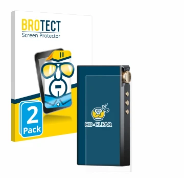 Parte frontale di una confezione del prodotto con il logo del marchio BROTECT. Accanto è raffigurato il dispositivo Cayin N3-U
