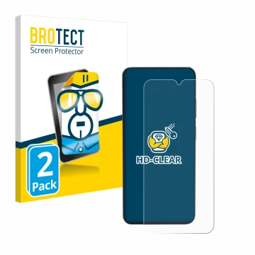 Parte frontale di una confezione del prodotto con il logo del marchio BROTECT. Accanto è raffigurato il dispositivo Doogee N55