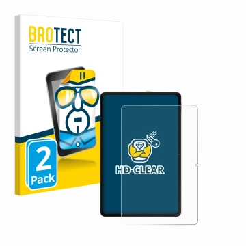 Parte frontale di una confezione del prodotto con il logo del marchio BROTECT. Accanto è raffigurato il dispositivo Xiaomi Red