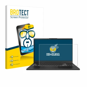 Parte frontale di una confezione del prodotto con il logo del marchio BROTECT. Accanto è raffigurato il dispositivo ASUS VivoB