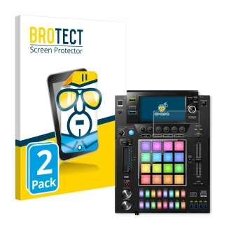 Parte frontale di una confezione del prodotto con il logo del marchio BROTECT. Accanto è raffigurato il dispositivo Pioneer DJ