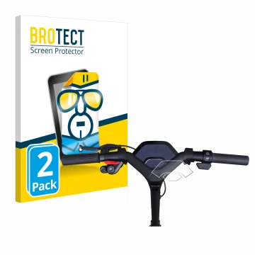 Parte frontale di una confezione del prodotto con il logo del marchio BROTECT. Accanto è raffigurato il dispositivo Segway Nin