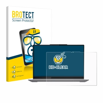 Parte frontale di una confezione del prodotto con il logo del marchio BROTECT. Accanto è raffigurato il dispositivo Lenovo Thi