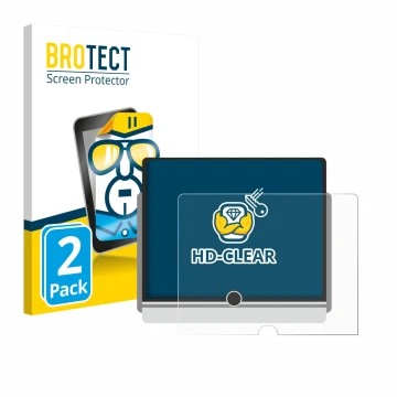 Parte frontale di una confezione del prodotto con il logo del marchio BROTECT. Accanto è raffigurato il dispositivo Lexus LBX 