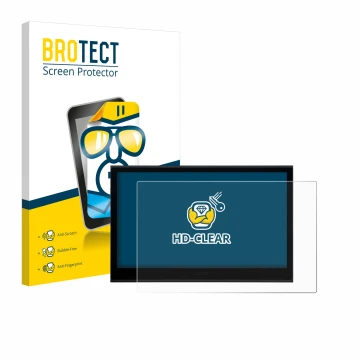 Parte frontale di una confezione del prodotto con il logo del marchio BROTECT. Accanto è raffigurato il dispositivo Wacom Movi