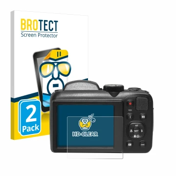 Parte frontale di una confezione del prodotto con il logo del marchio BROTECT. Accanto è raffigurato il dispositivo Kodak Pixp