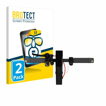 Parte frontale di una confezione del prodotto con il logo del marchio BROTECT. Accanto è raffigurato il dispositivo Xiaomi Mi 