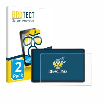 Parte frontale di una confezione del prodotto con il logo del marchio BROTECT. Accanto è raffigurato il dispositivo Acepad A17