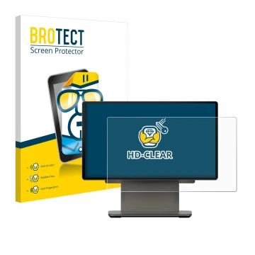 Parte frontale di una confezione del prodotto con il logo del marchio BROTECT. Accanto è raffigurato il dispositivo Sunmi D3 P