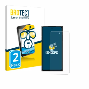 Parte frontale di una confezione del prodotto con il logo del marchio BROTECT. Accanto è raffigurato il dispositivo HMD Skylin