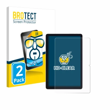 Parte frontale di una confezione del prodotto con il logo del marchio BROTECT. Accanto è raffigurato il dispositivo Doogee T10