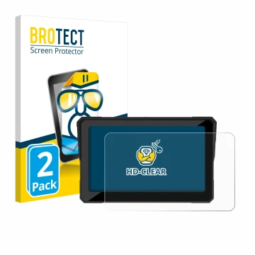 Parte frontale di una confezione del prodotto con il logo del marchio BROTECT. Accanto è raffigurato il dispositivo Carpuride 