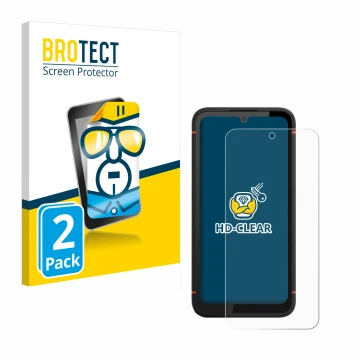 Parte frontale di una confezione del prodotto con il logo del marchio BROTECT. Accanto è raffigurato il dispositivo Gigaset GX