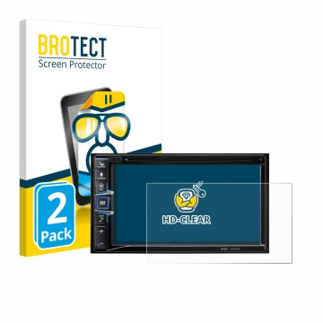 Parte frontale di una confezione del prodotto con il logo del marchio BROTECT. Accanto è raffigurato il dispositivo Alpine INE