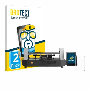 Parte frontale di una confezione del prodotto con il logo del marchio BROTECT. Accanto è raffigurato il dispositivo Anycubic K