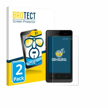 Parte frontale di una confezione del prodotto con il logo del marchio BROTECT. Accanto è raffigurato il dispositivo Logicom Wa