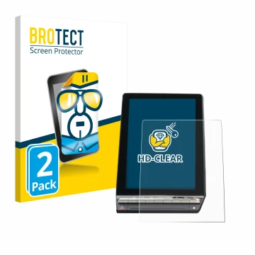 Parte frontale di una confezione del prodotto con il logo del marchio BROTECT. Accanto è raffigurato il dispositivo Renault Ca