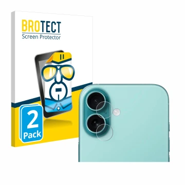 Parte frontale di una confezione del prodotto con il logo del marchio BROTECT. Accanto è raffigurato il dispositivo Apple iPho