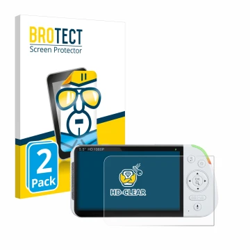 Parte frontale di una confezione del prodotto con il logo del marchio BROTECT. Accanto è raffigurato il dispositivo Babysense 