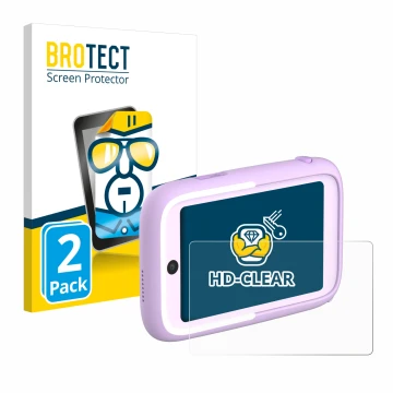 Parte frontale di una confezione del prodotto con il logo del marchio BROTECT. Accanto è raffigurato il dispositivo Myfirst Ca