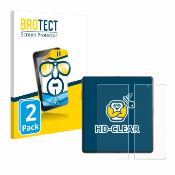 Parte frontale di una confezione del prodotto con il logo del marchio BROTECT. Accanto è raffigurato il dispositivo Honor Magi