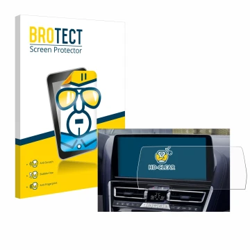 Parte frontale di una confezione del prodotto con il logo del marchio BROTECT. Accanto è raffigurato il dispositivo BMW faceli