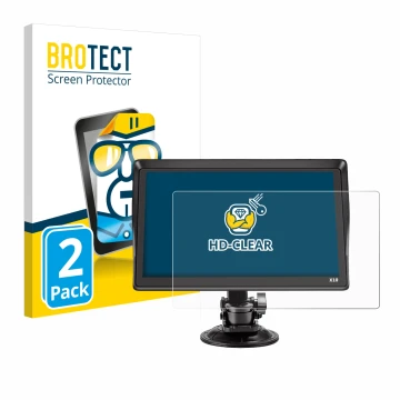 Parte frontale di una confezione del prodotto con il logo del marchio BROTECT. Accanto è raffigurato il dispositivo Xgody X10 