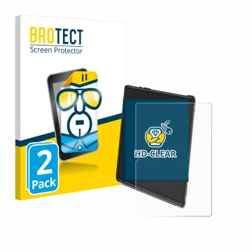 Parte frontale di una confezione del prodotto con il logo del marchio BROTECT. Accanto è raffigurato il dispositivo Yestel T15